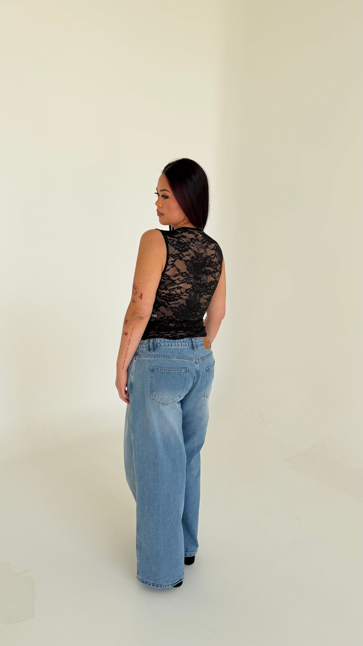 Valentina Lace Top - Black