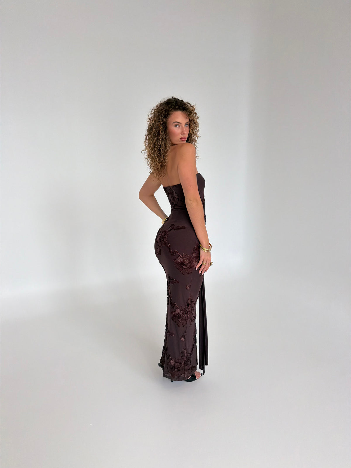 Flora Strapless Maxi Dress