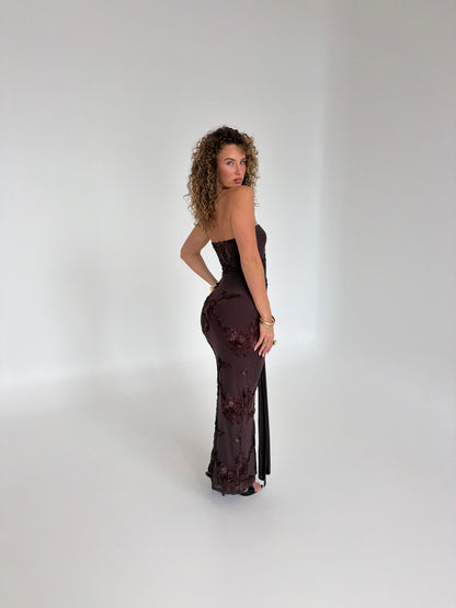 Flora Strapless Maxi Dress