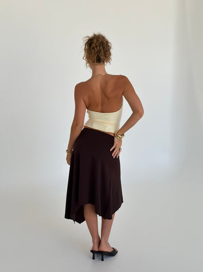 Adore Midi Skirt - Dark Brown