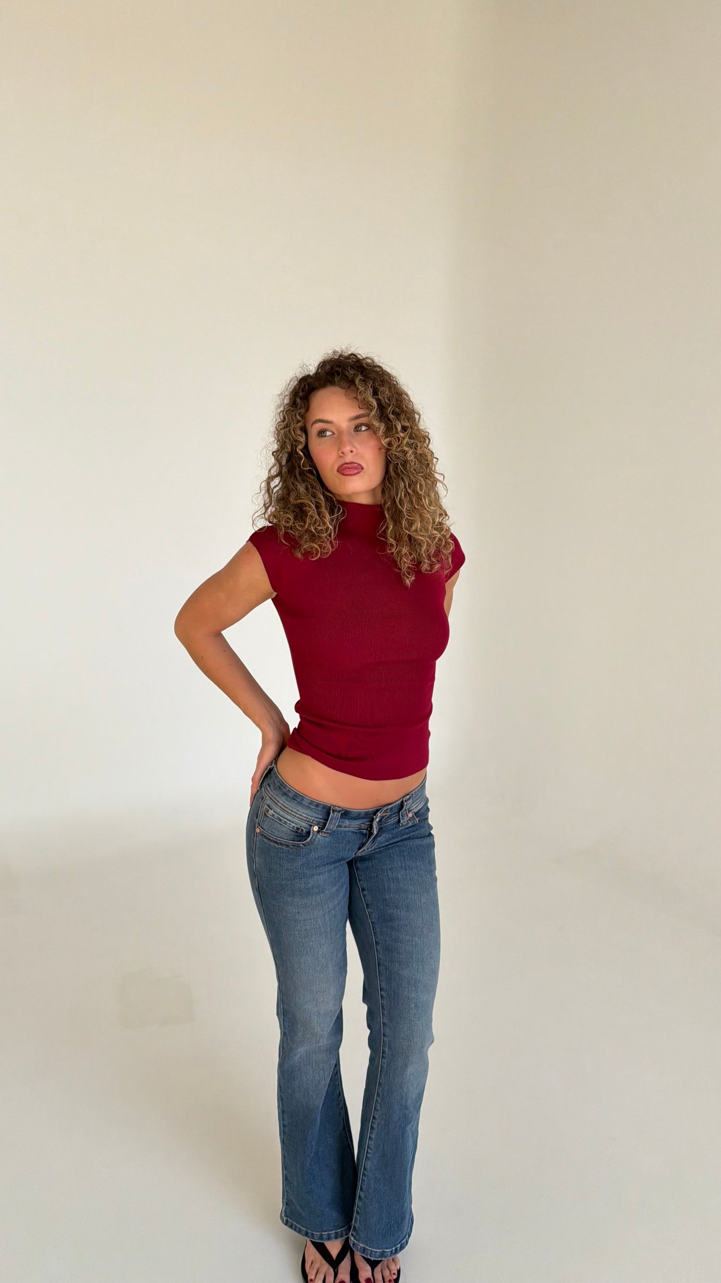Colette Top - Burgundy