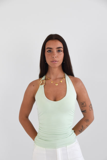 Cayman Halter Tie Up Top