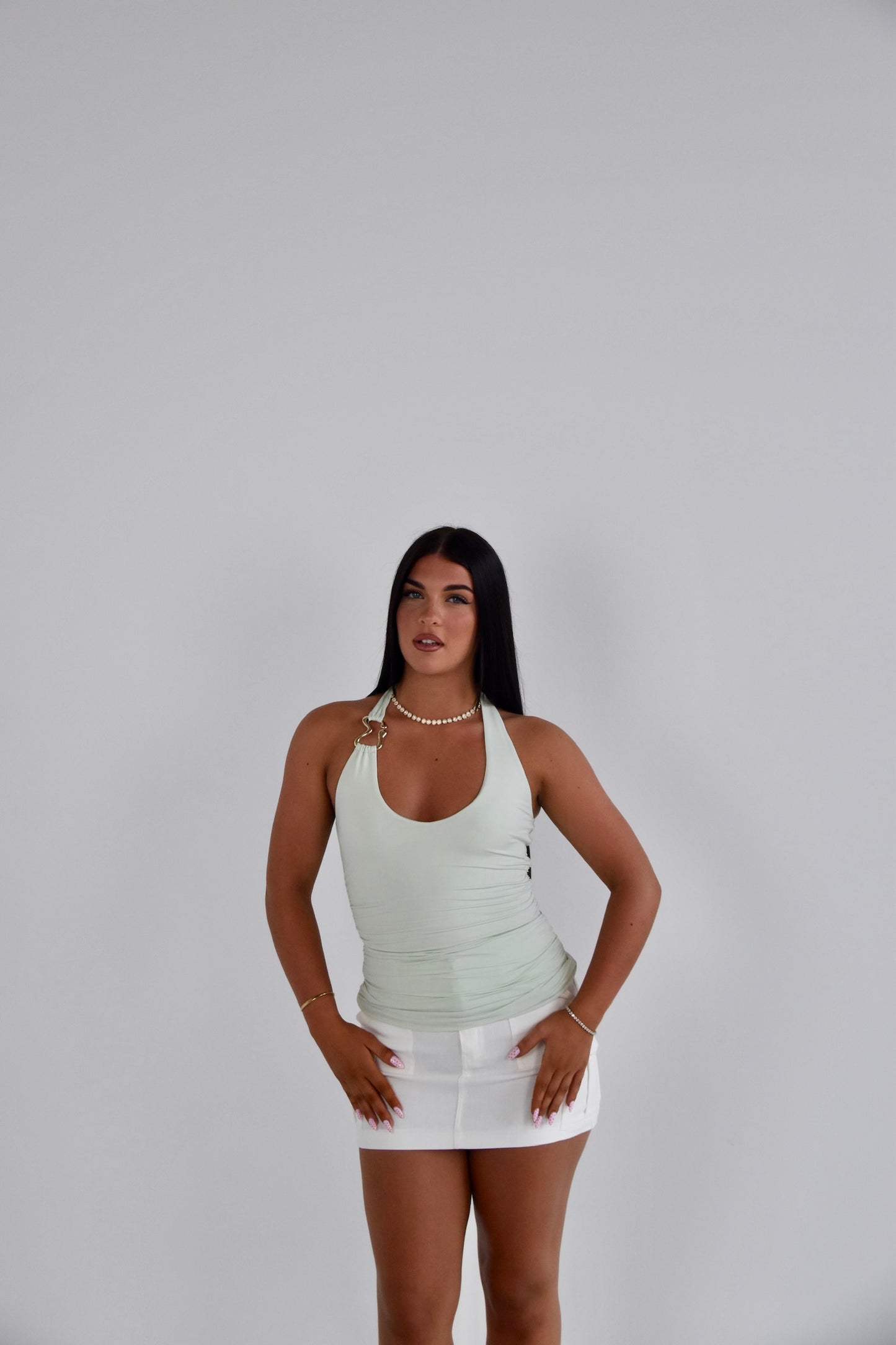 Cayman Halter Tie Up Top