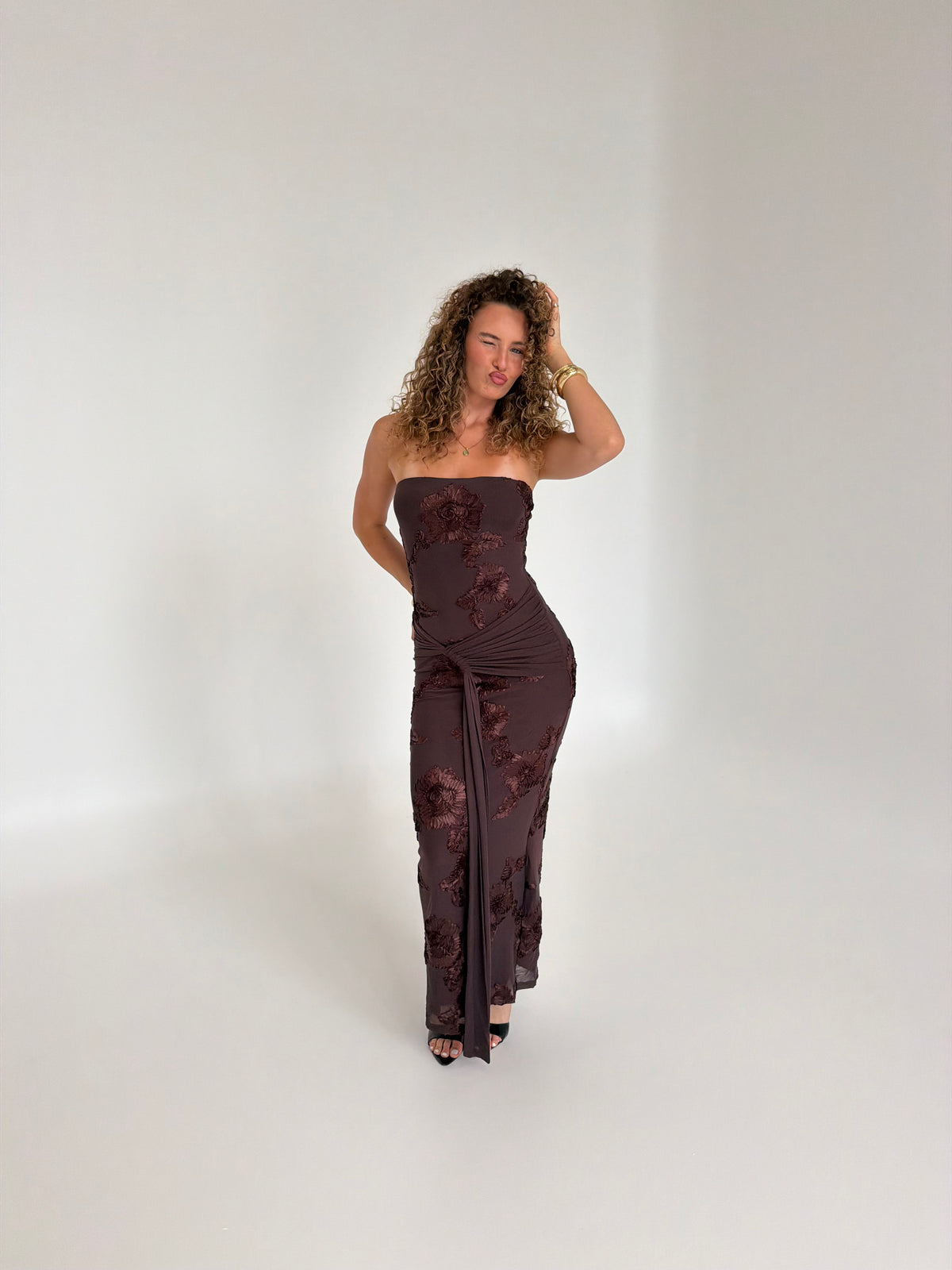 Flora Strapless Maxi Dress