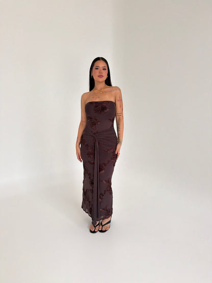 Flora Strapless Maxi Dress