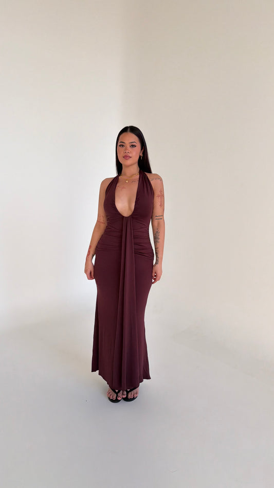 Dusk Maxi Dress - Cherry