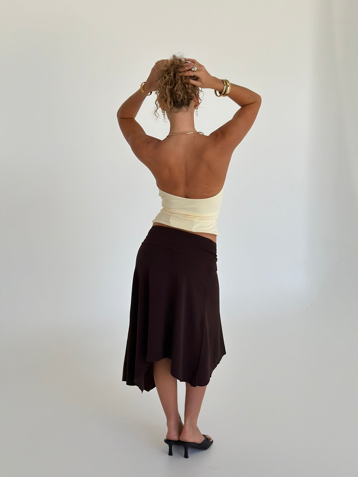 Adore Midi Skirt - Dark Brown