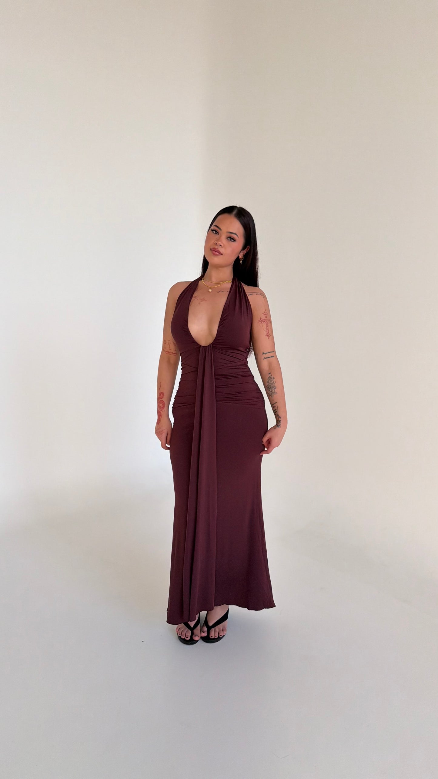 Dusk Maxi Dress - Cherry