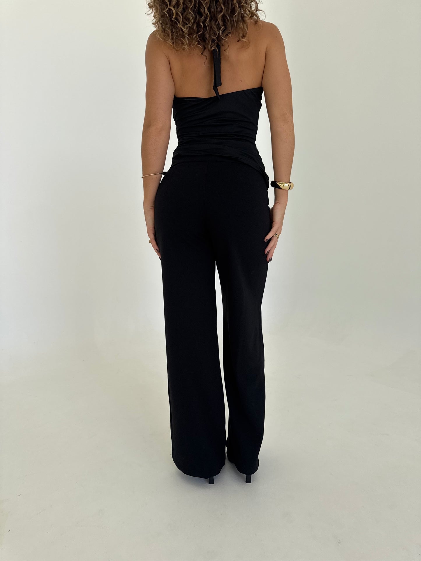 Midnight Wide Leg Pant - Black