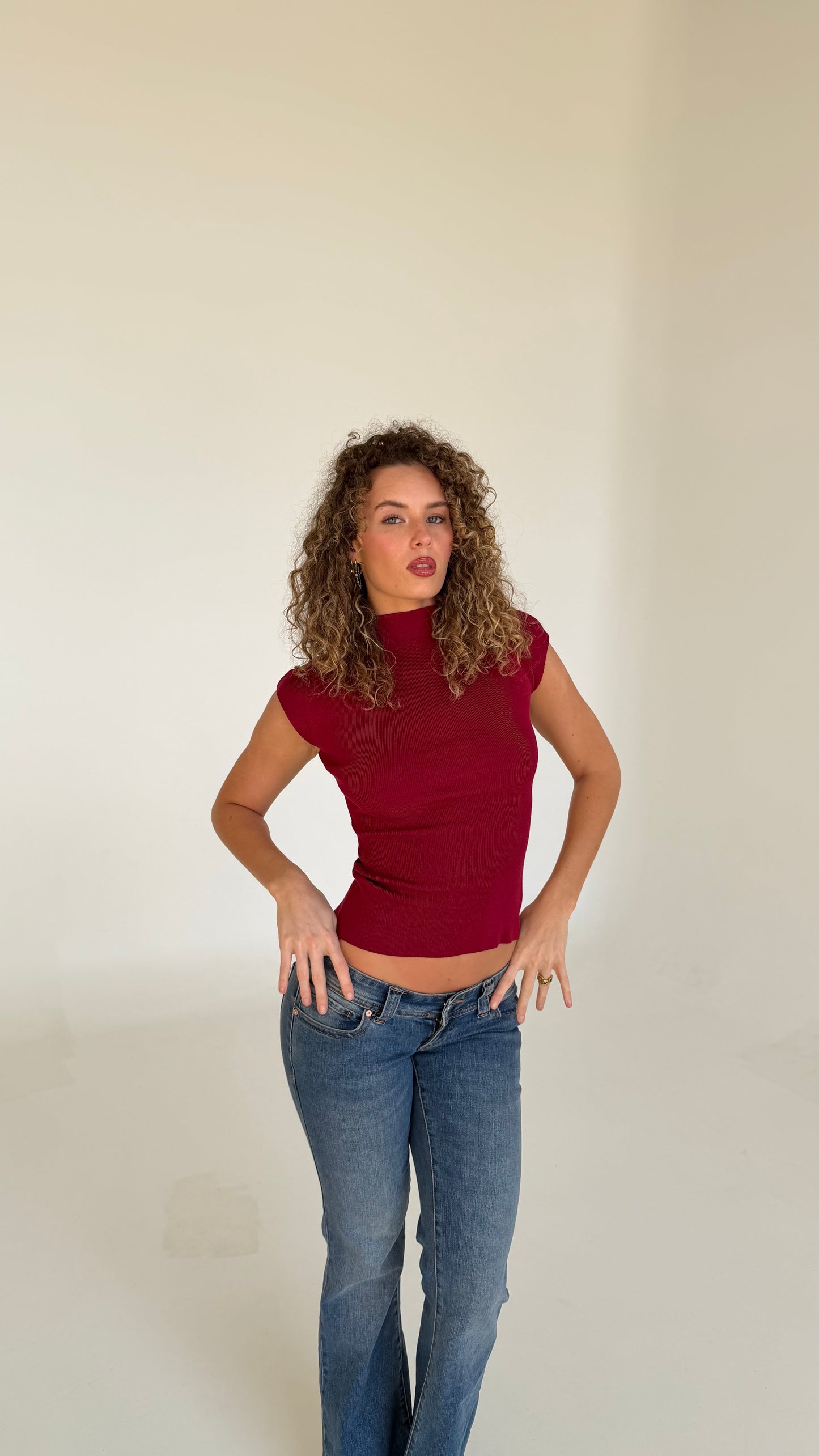 Colette Top - Burgundy