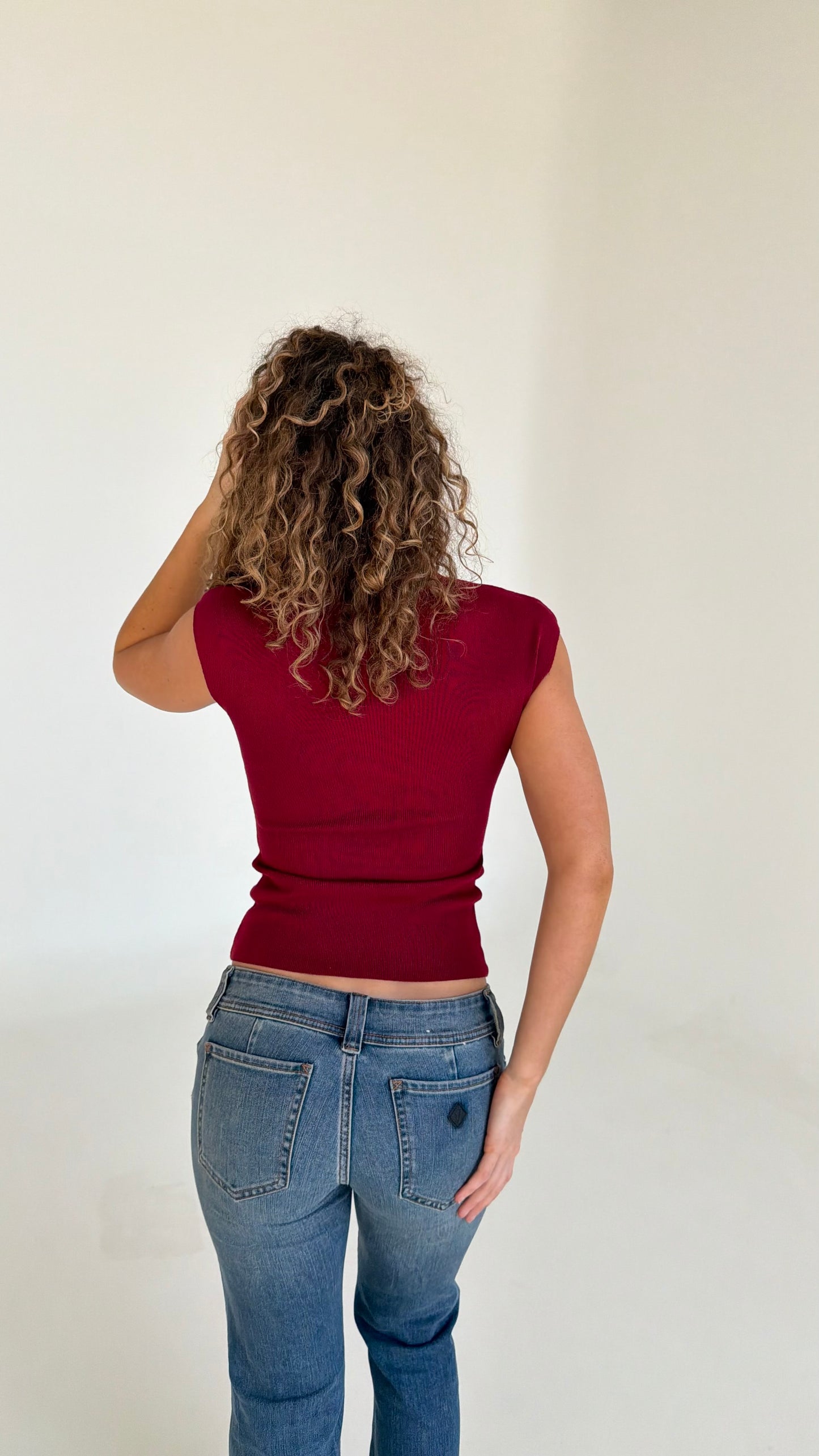 Colette Top - Burgundy