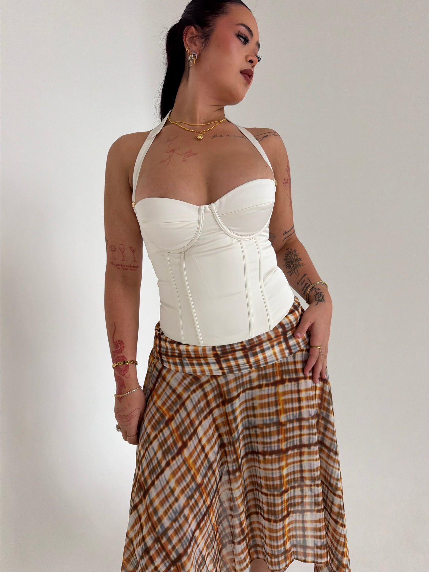 Evermore Halter Bustier - Ivory