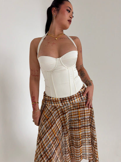 Evermore Halter Bustier - Ivory