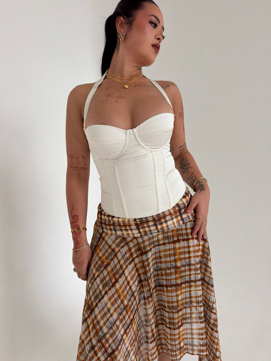 Evermore Halter Bustier - Ivory