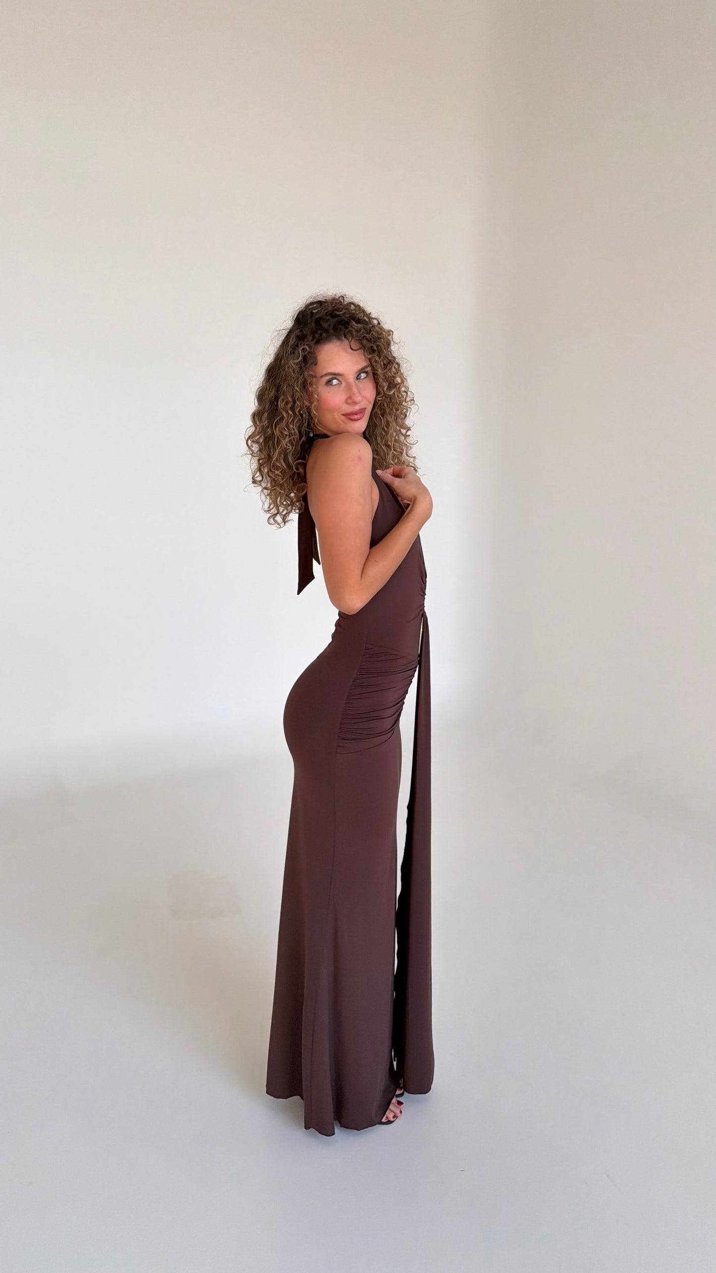 Dusk Maxi Dress - Chocolate