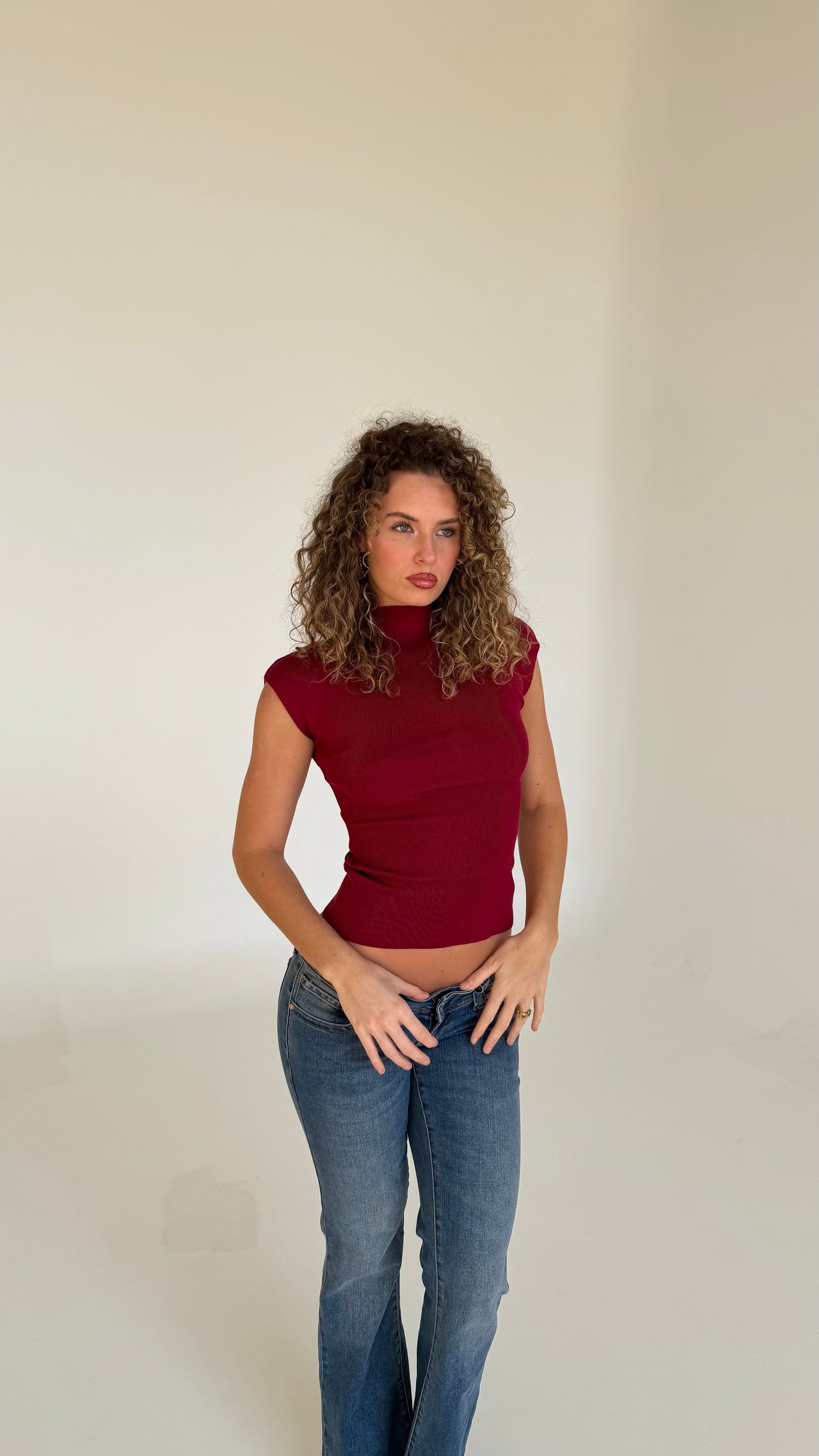 Colette Top - Burgundy