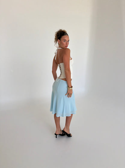 Maui Midi Skirt - Baby Blue