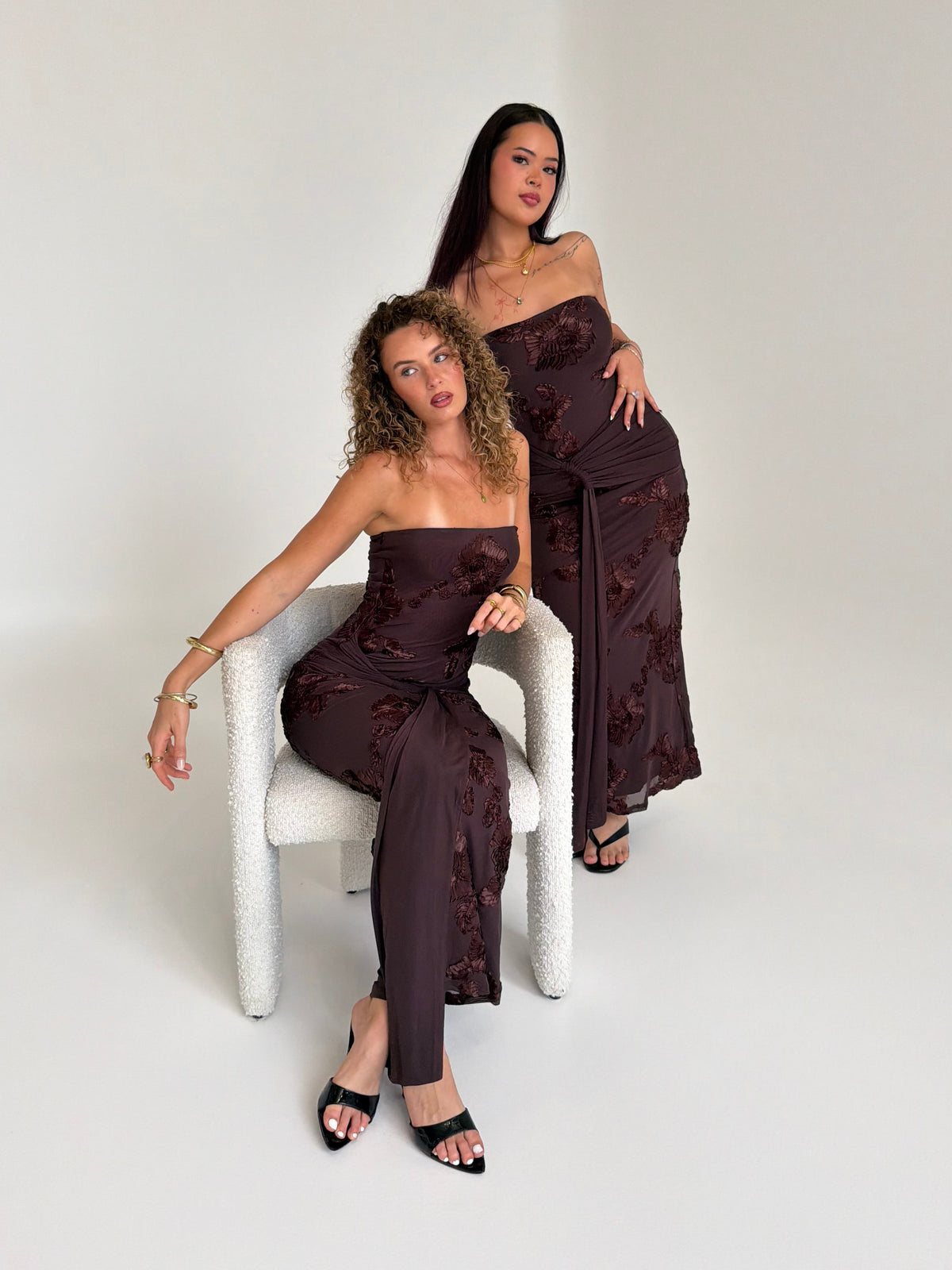 Flora Strapless Maxi Dress