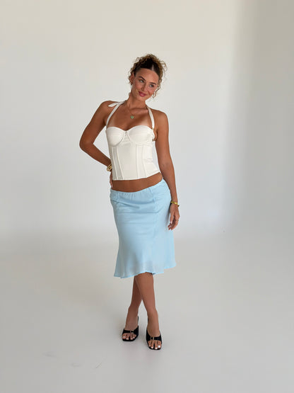 Maui Midi Skirt - Baby Blue