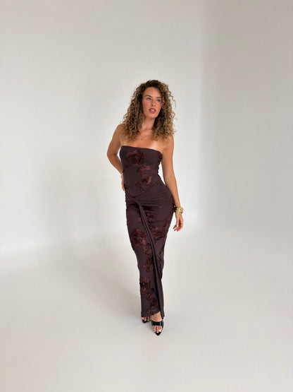 Flora Strapless Maxi Dress