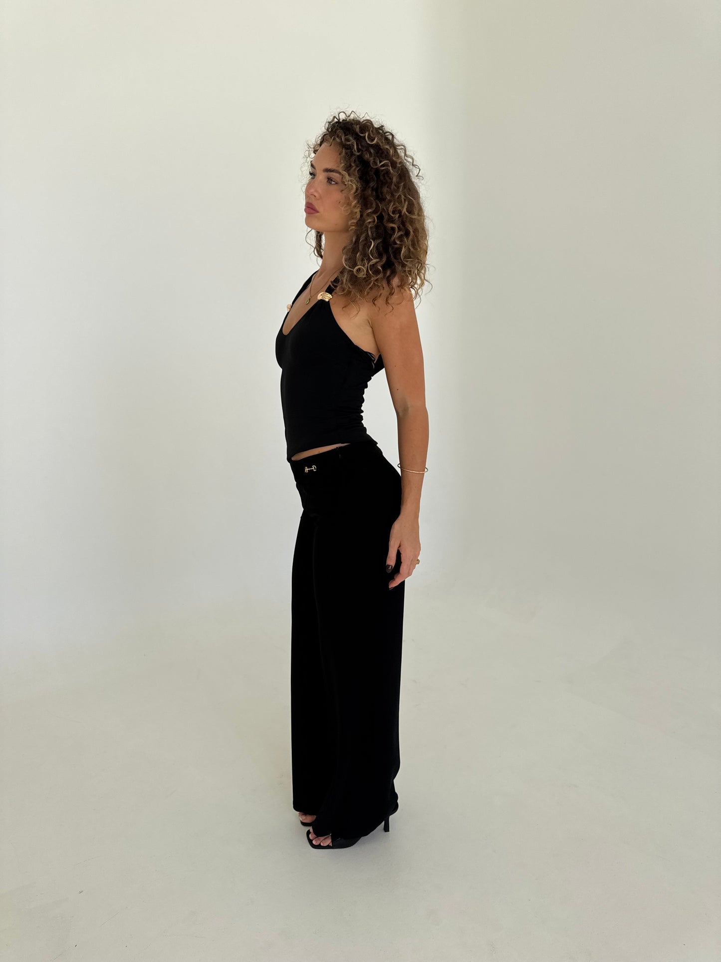 Midnight Wide Leg Pant - Black