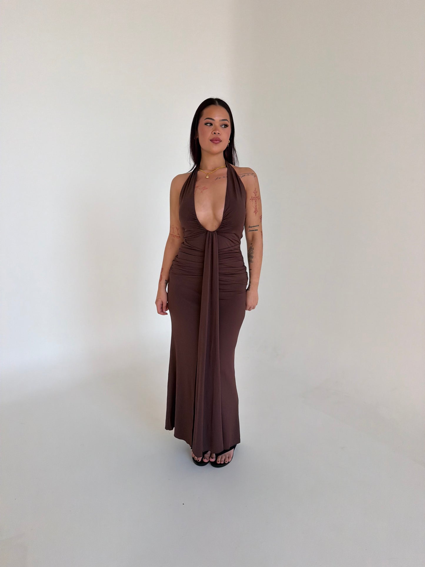 Dusk Maxi Dress - Chocolate