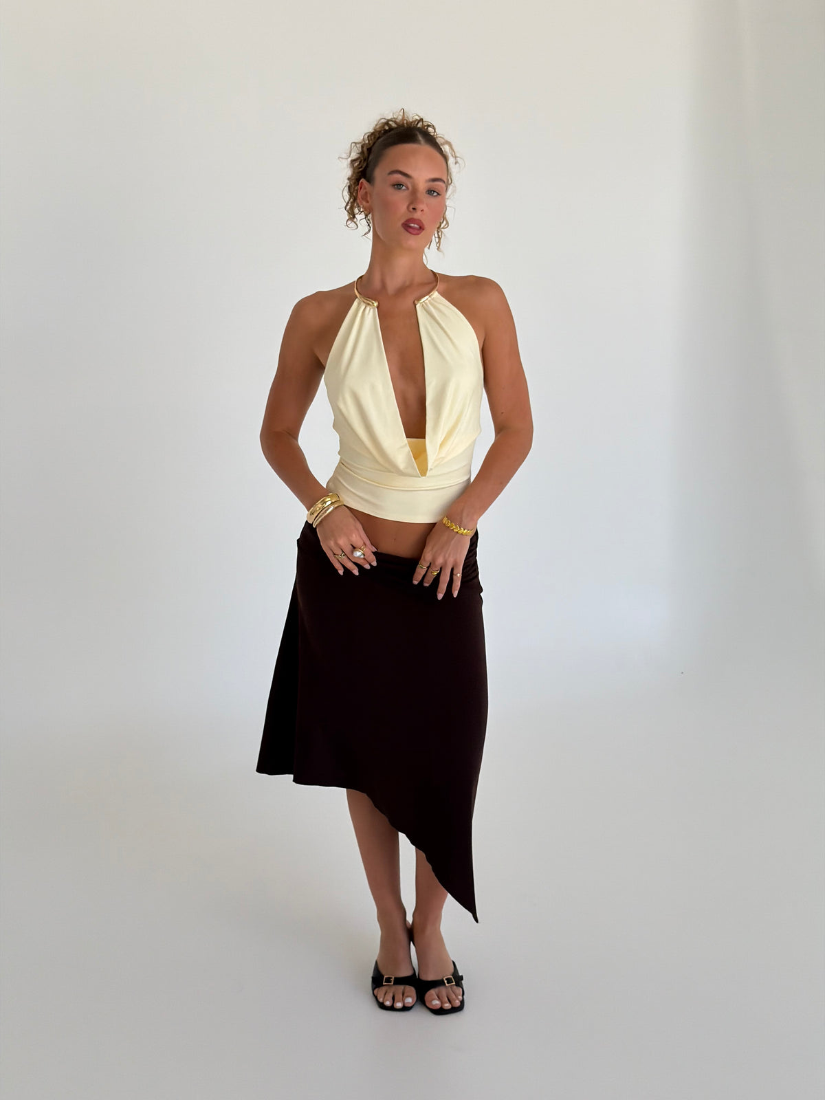 Adore Midi Skirt - Dark Brown
