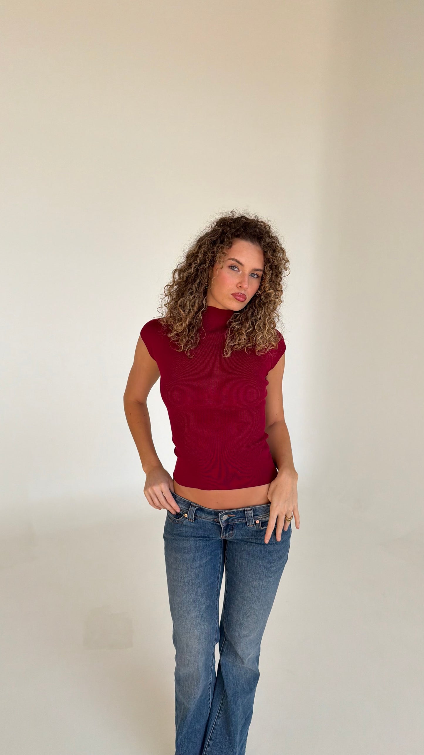 Colette Top - Burgundy