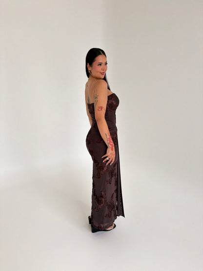 Flora Strapless Maxi Dress