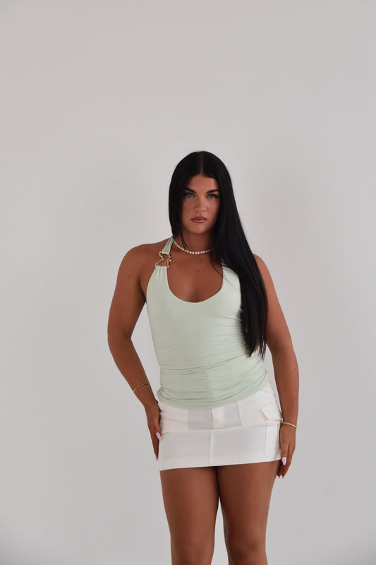 Cayman Halter Tie Up Top